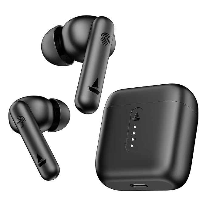boAt Airdopes 141 ANC wireless earbuds in matte black finish