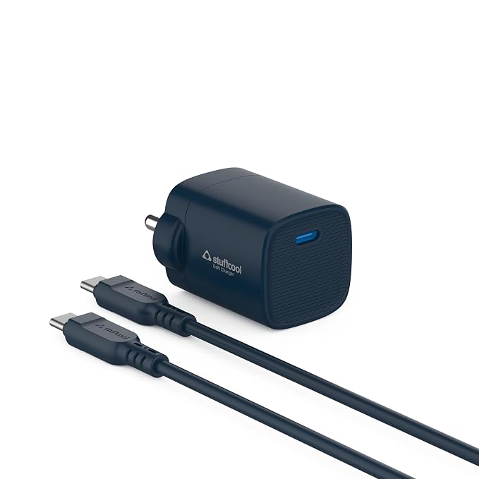 Stuffcool Flow 25W GaN dual-port fast charger with Type-C and Type-A